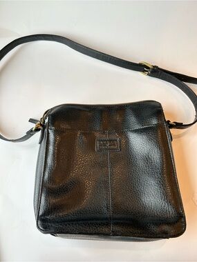Vintage Y2K Relic by Fossil Black Multi Pocket Crossbody Bag